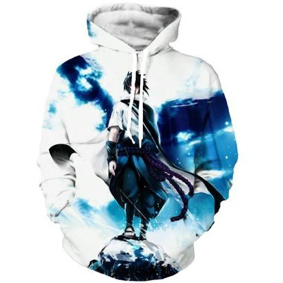 Tie Dye 3D Sasuke Sweatshirt Hoodies