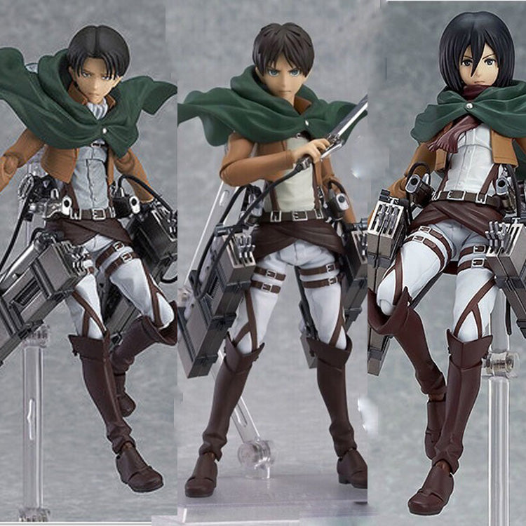 Eren, Mikasa Ackerman & Levi Action Figures