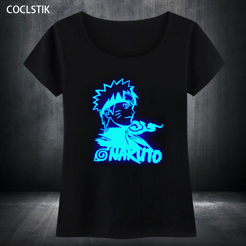 Uzumaki/Sasuke Blue Fluorescent Print Tee