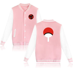 Naruto Print Baseball Jacket