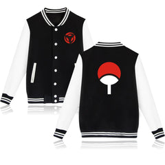 Naruto Print Baseball Jacket