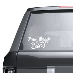 Baby Muggle on Board Decal Sticker