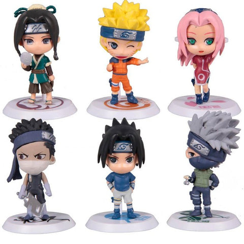 6pcs/set Anime Naruto Action Figures