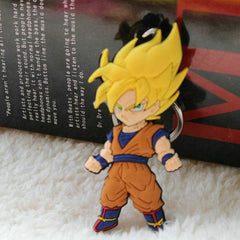 Dragon Ball z Action Figures Keychain